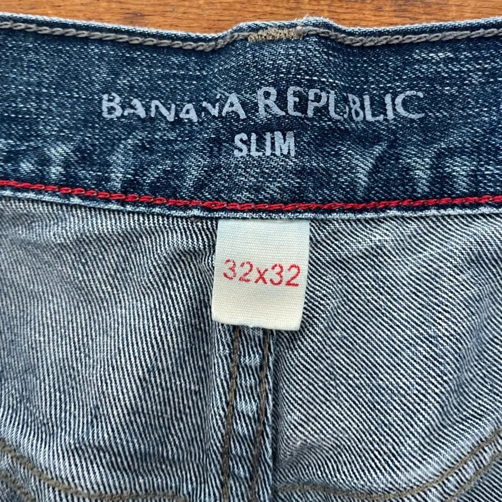 Banana Republic Jeans Men’s 32x32 Blue Slim Fit Medium Wash Denim Straight Leg